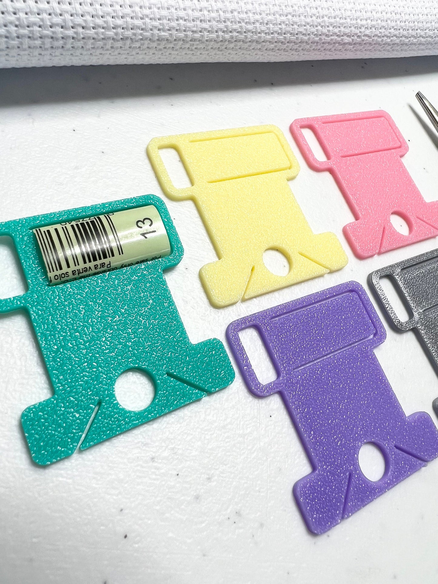 Bobbin Drop with Label Tag Slot | Standard Size | Floss Thread Storage | Cross Stitch, Embroidery and Needlework Organizatio