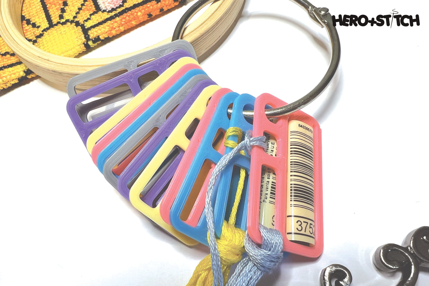 MEGA Floss Thread Drops with Label Slot | Cross Stitch, Embroidery and Needlework Organization