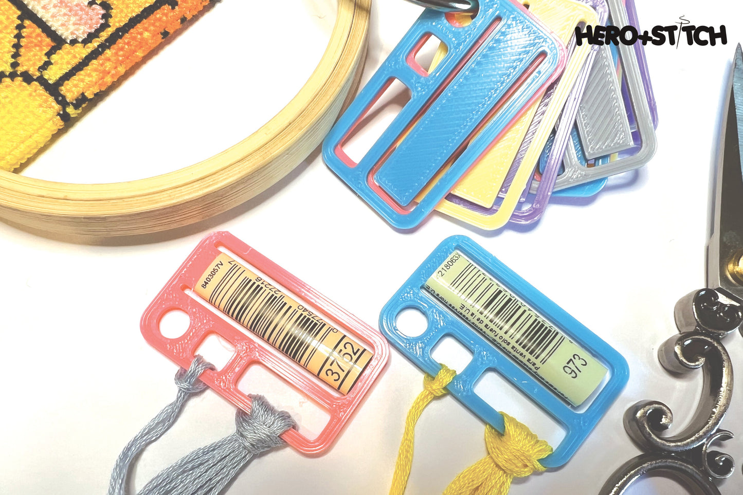 MEGA Floss Thread Drops with Label Slot | Cross Stitch, Embroidery and Needlework Organization
