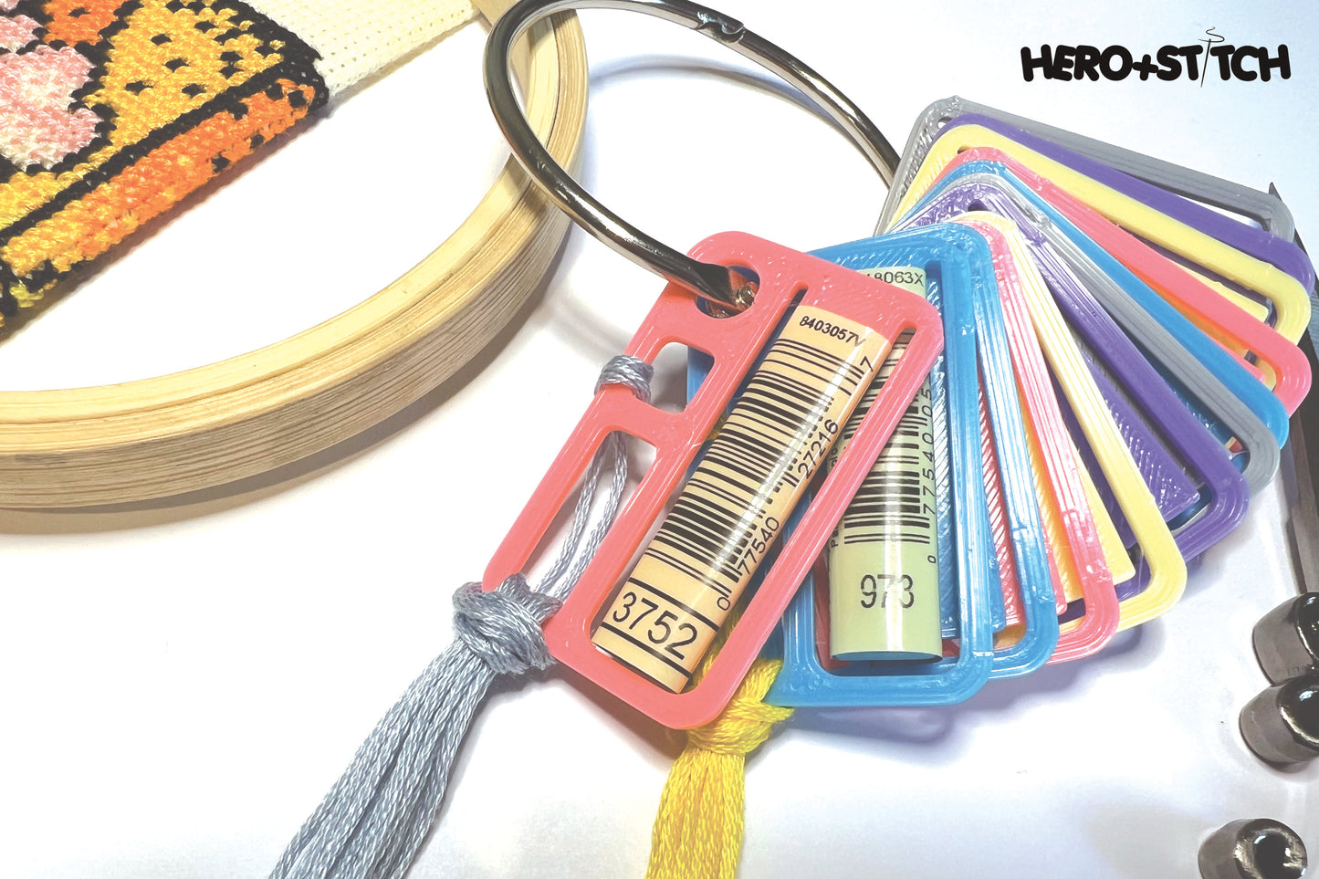 MEGA Floss Thread Drops with Label Slot | Cross Stitch, Embroidery and Needlework Organization