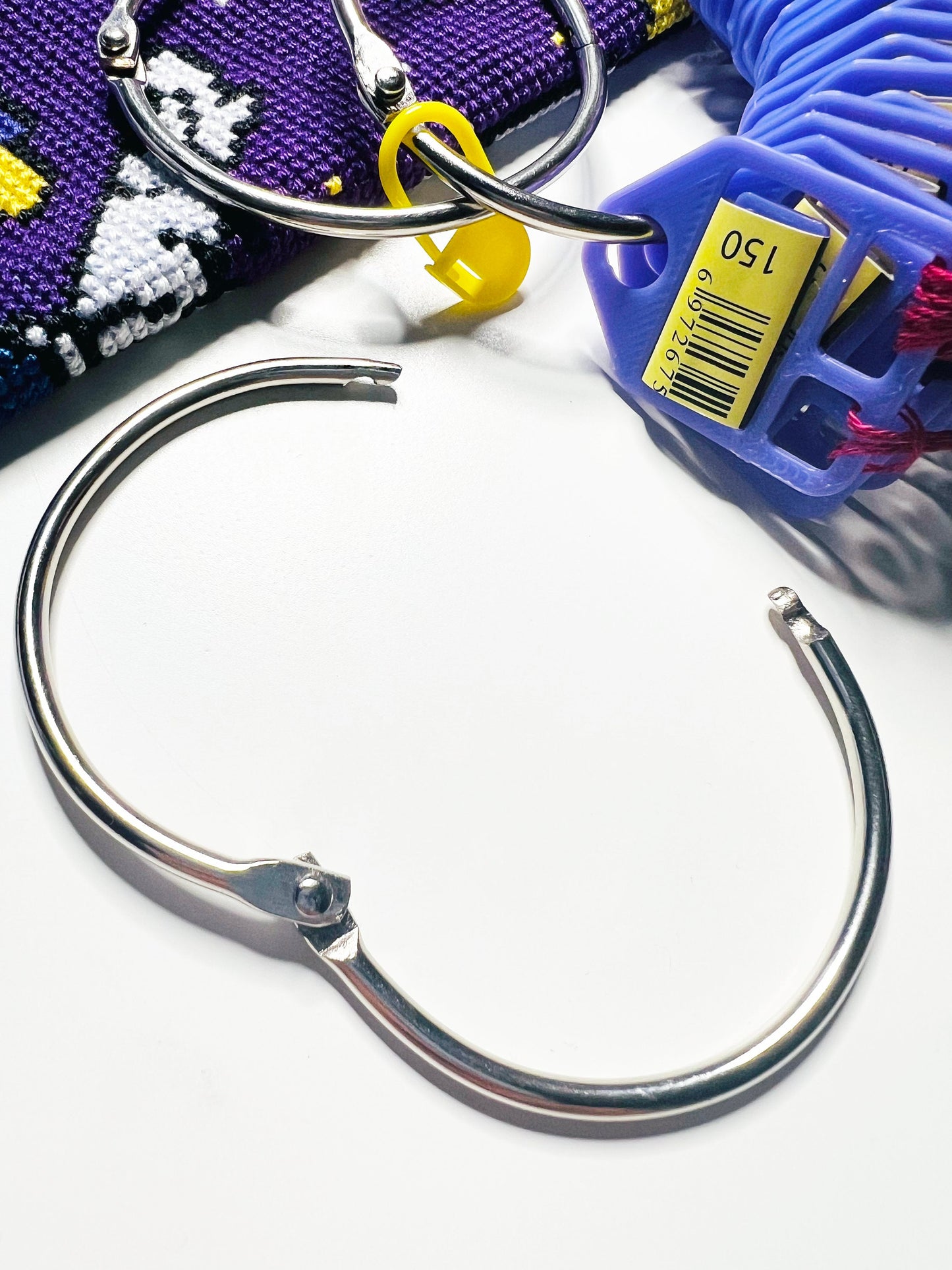 2-inch Hinge Rings for Floss Thread Drops and Floss Card Organizers