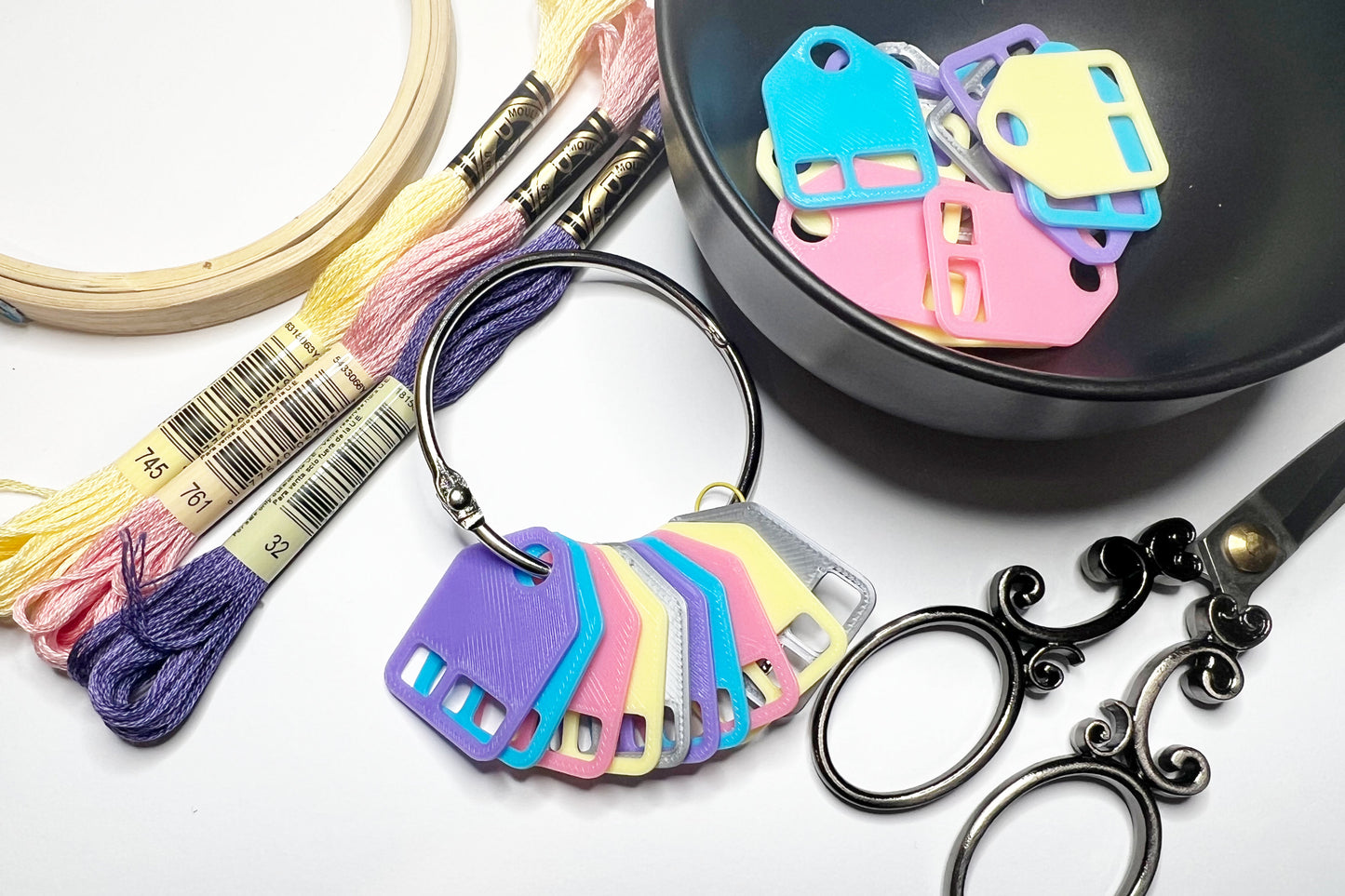 BASIC STANDARD (No Label Slot) Floss Thread Drops | Cross Stitch, Embroidery and Needlework Organization
