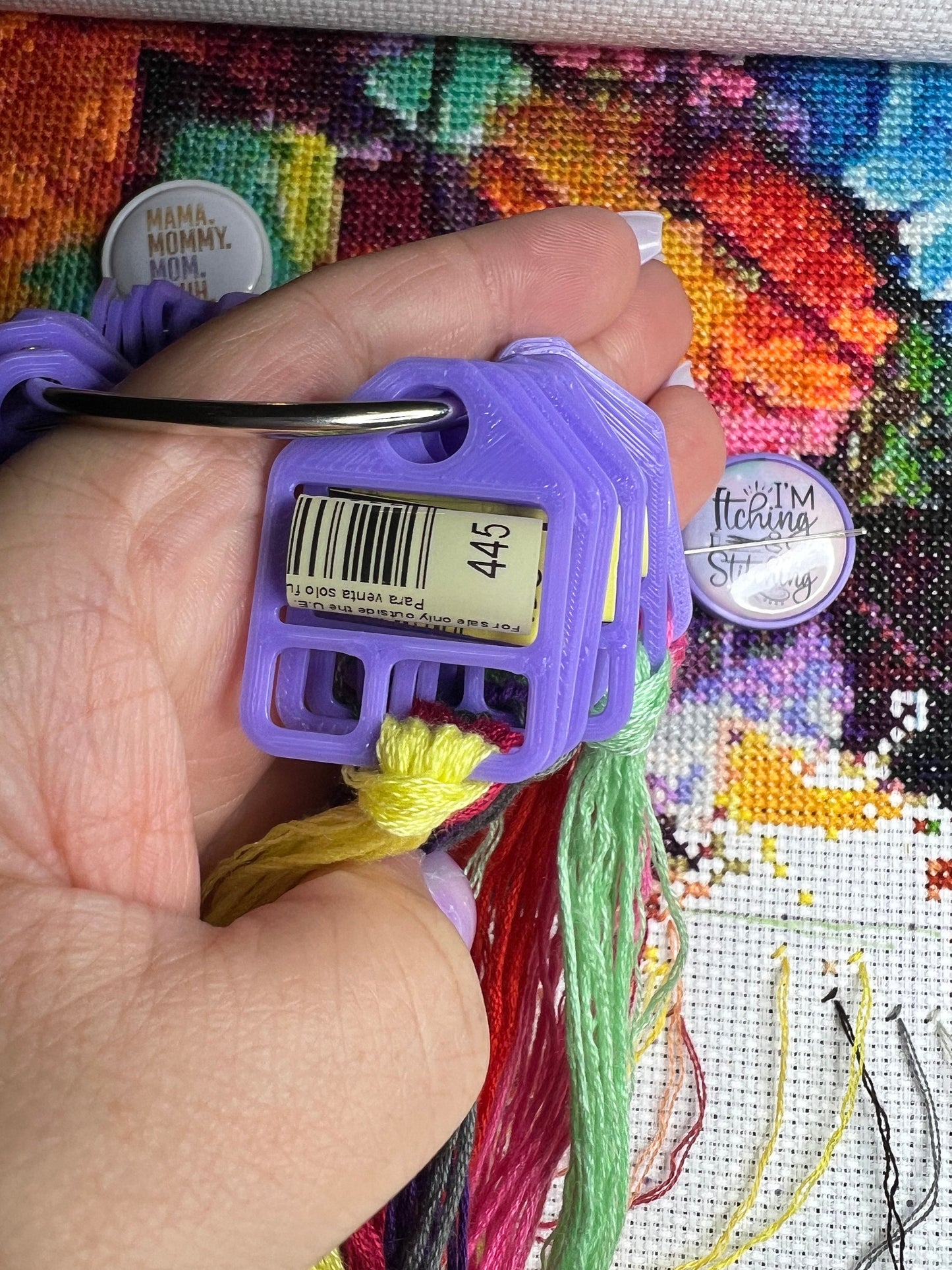 STANDARD Floss Thread Drops with Label Slot | Cross Stitch, Embroidery and Needlework Organization