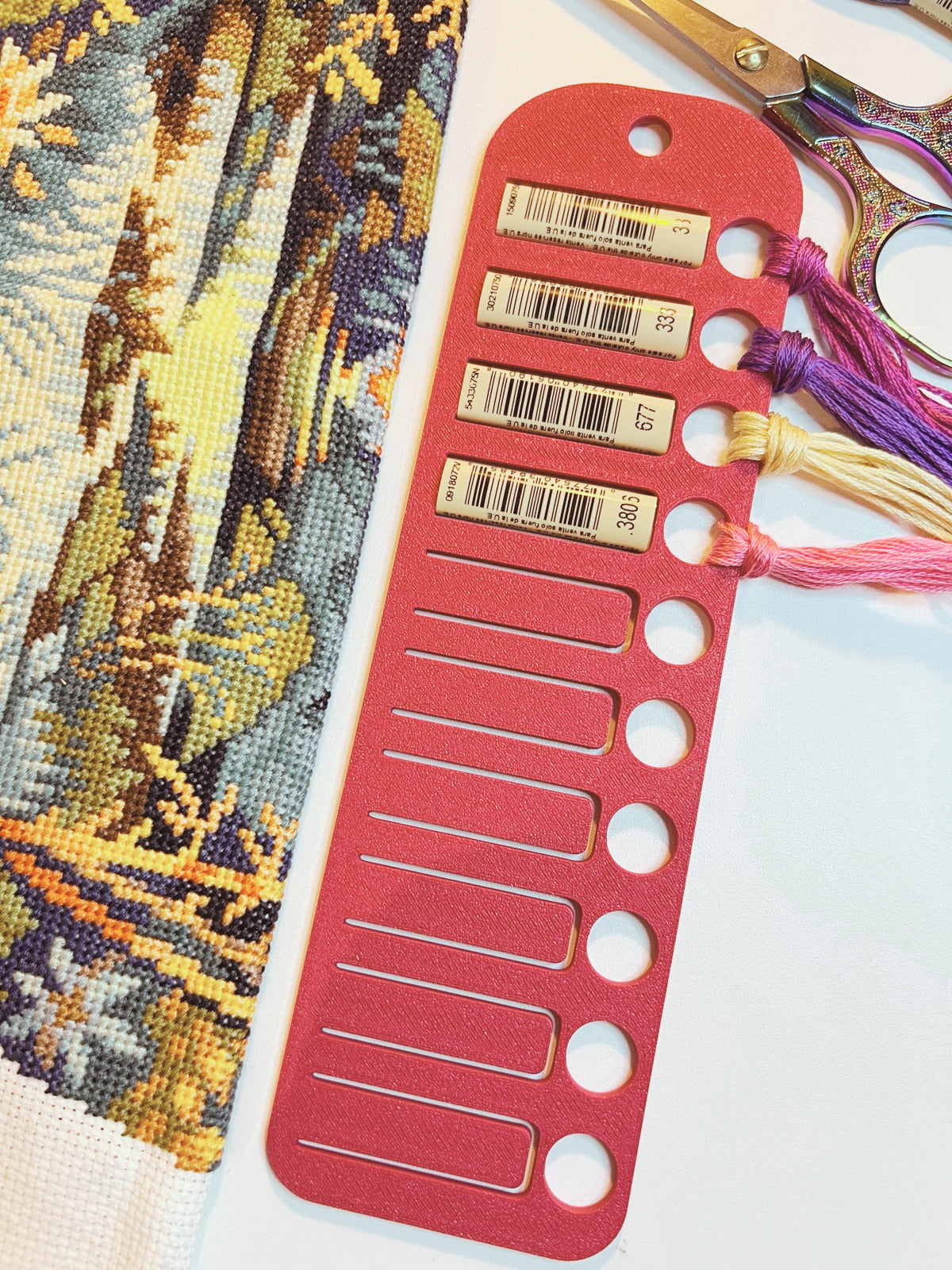 MEGA Floss Drop Card with Full Label Tag Slots | Holds 10