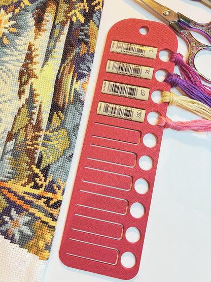 MEGA Floss Drop Card with Full Label Tag Slots | Holds 10