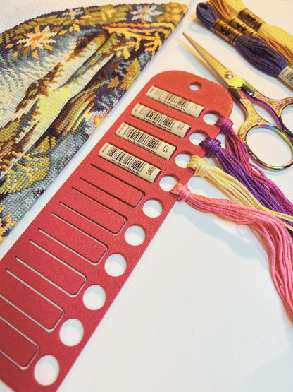 MEGA Floss Drop Card with Full Label Tag Slots | Holds 10