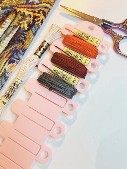 MEGA Floss Wrap Card with Full Label Tag Slots | Holds 7