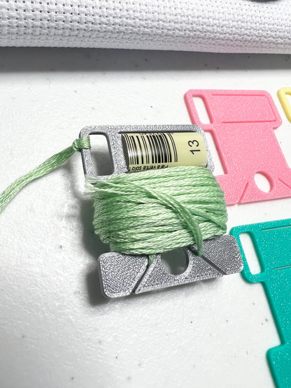 Bobbin Drop with Label Tag Slot | Standard Size | Floss Thread Storage | Cross Stitch, Embroidery and Needlework Organizatio