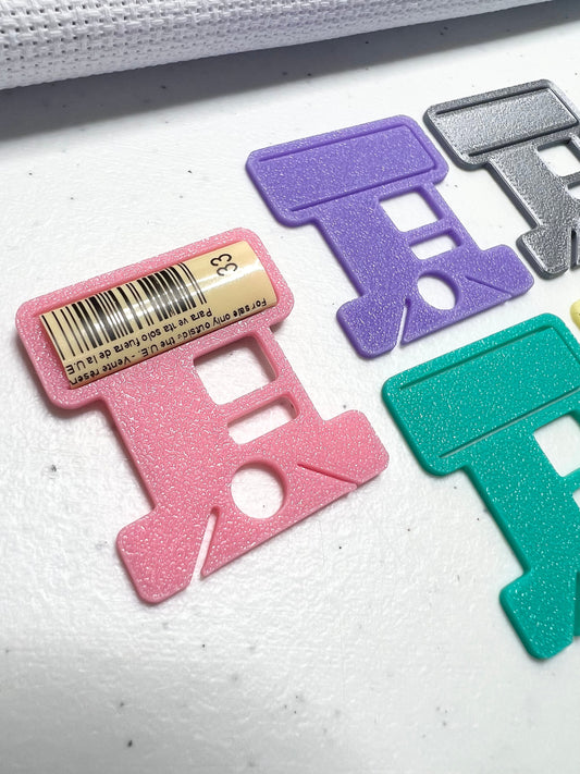 Bobbin “All-in-One" with Label Tag Slot | Standard Size | Floss Thread Storage | Cross Stitch, Embroidery and Needlework Organization