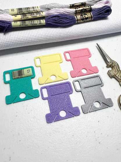 Bobbin Drop with Label Tag Slot | Standard Size | Floss Thread Storage | Cross Stitch, Embroidery and Needlework Organizatio