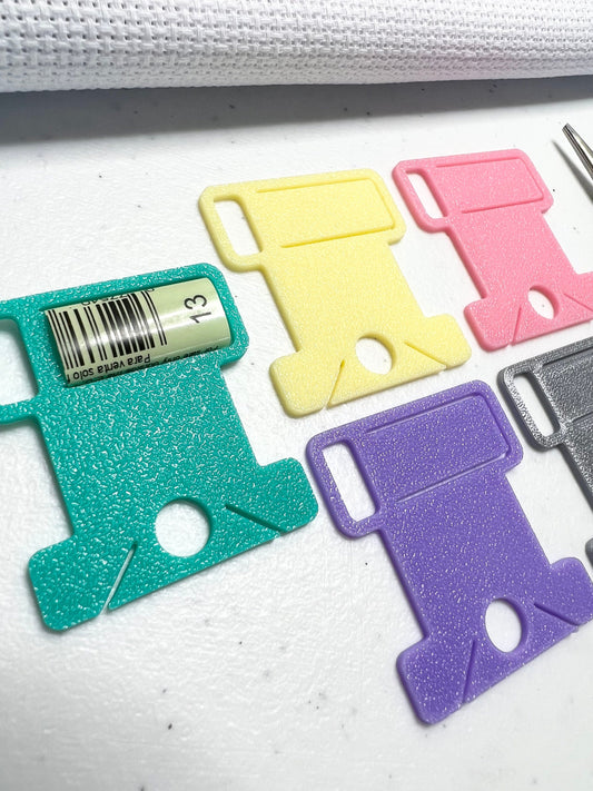 Bobbin Drop with Label Tag Slot | Standard Size | Floss Thread Storage | Cross Stitch, Embroidery and Needlework Organizatio