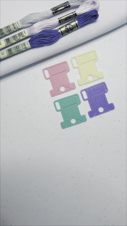 Bobbin Drop with Label Tag Slot | Standard Size | Floss Thread Storage | Cross Stitch, Embroidery and Needlework Organizatio