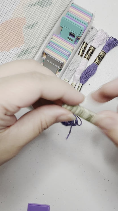 Bobbin with Label Slot | Standard Size | Floss Thread Storage | Cross Stitch, Embroidery and Needlework Organization