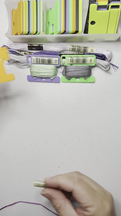 MEGA Bobbin "All-in-One" with Label Slot | Cross Stitch, Embroidery and Needlework Organization