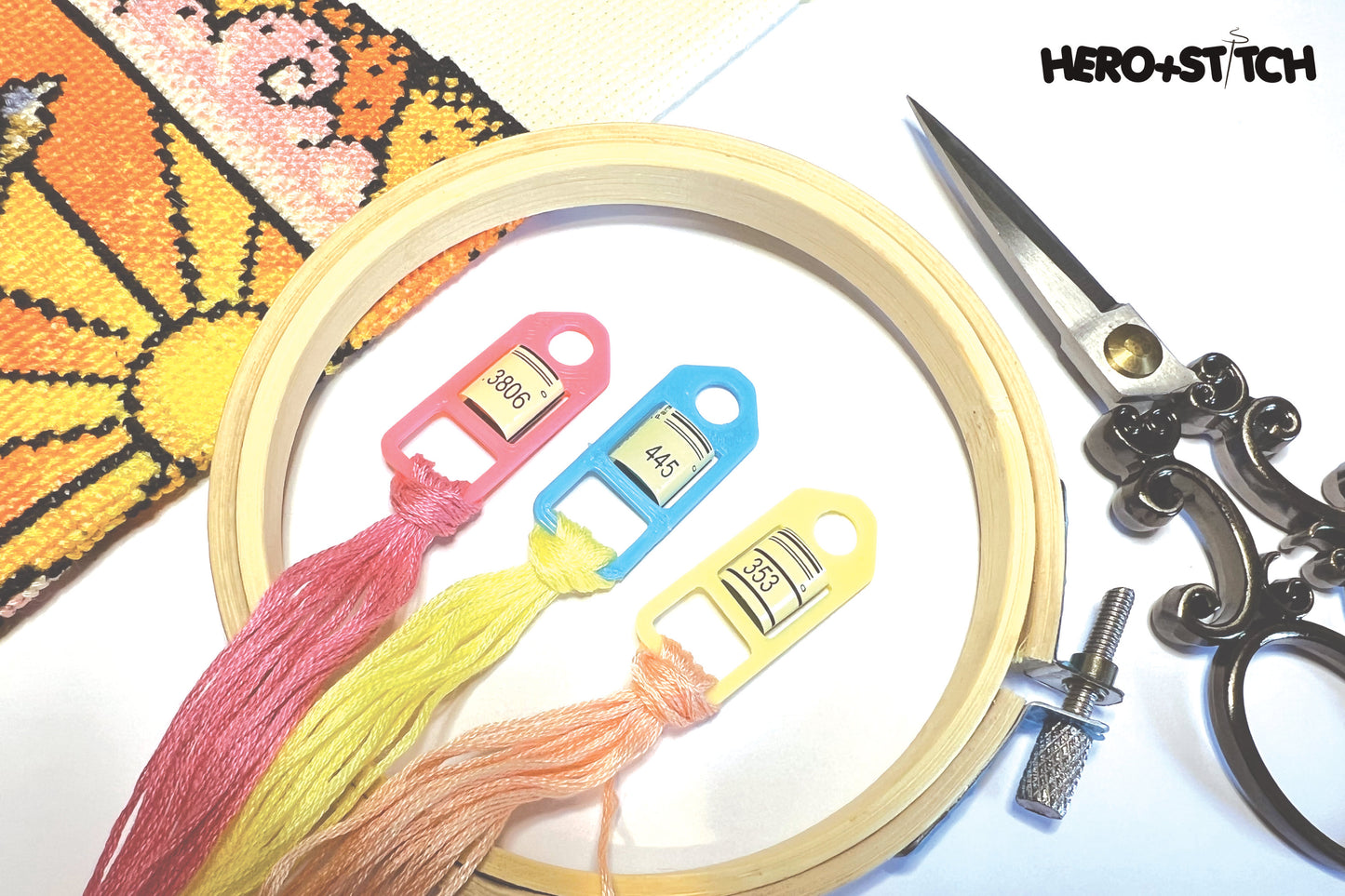 MINI Floss Thread Drops with Label Slot | Cross Stitch, Embroidery and Needlework Organization