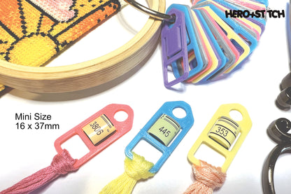 MINI Floss Thread Drops with Label Slot | Cross Stitch, Embroidery and Needlework Organization