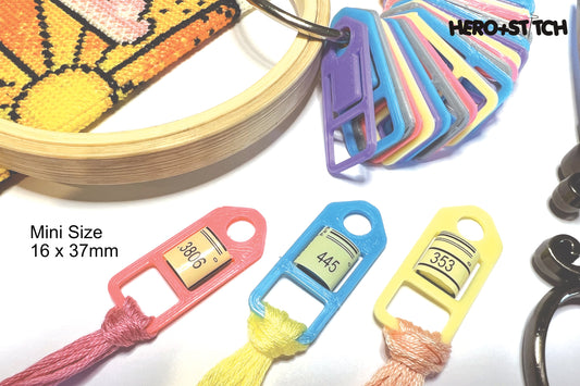MINI Floss Thread Drops with Label Slot | Cross Stitch, Embroidery and Needlework Organization