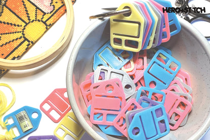 STANDARD Floss Thread Drops with Label Slot | Cross Stitch, Embroidery and Needlework Organization